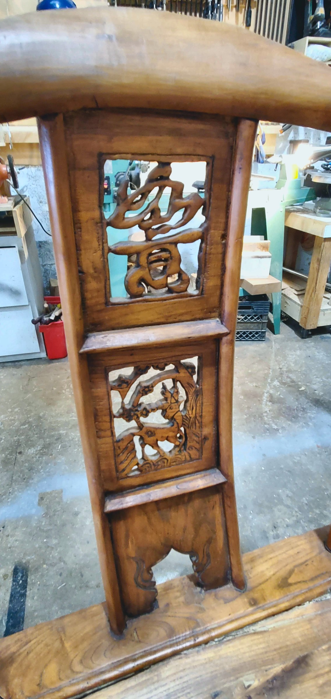 Carved back panel